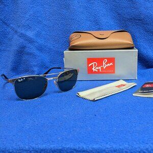 RAY BAN GREEN POLARIZED AVIATOR SUNGLASSES NWT